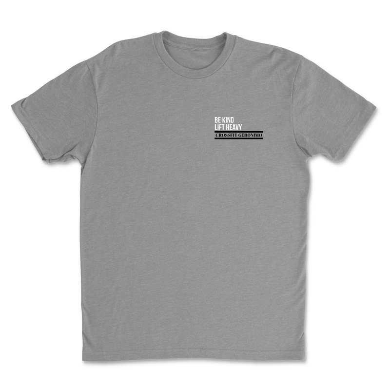 CrossFit Geronimo BE KIND LIFT HEAVY (Pocket) Mens - T-Shirt