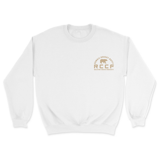 Mens 2X-Large WHITE Midweight Sweatshirt