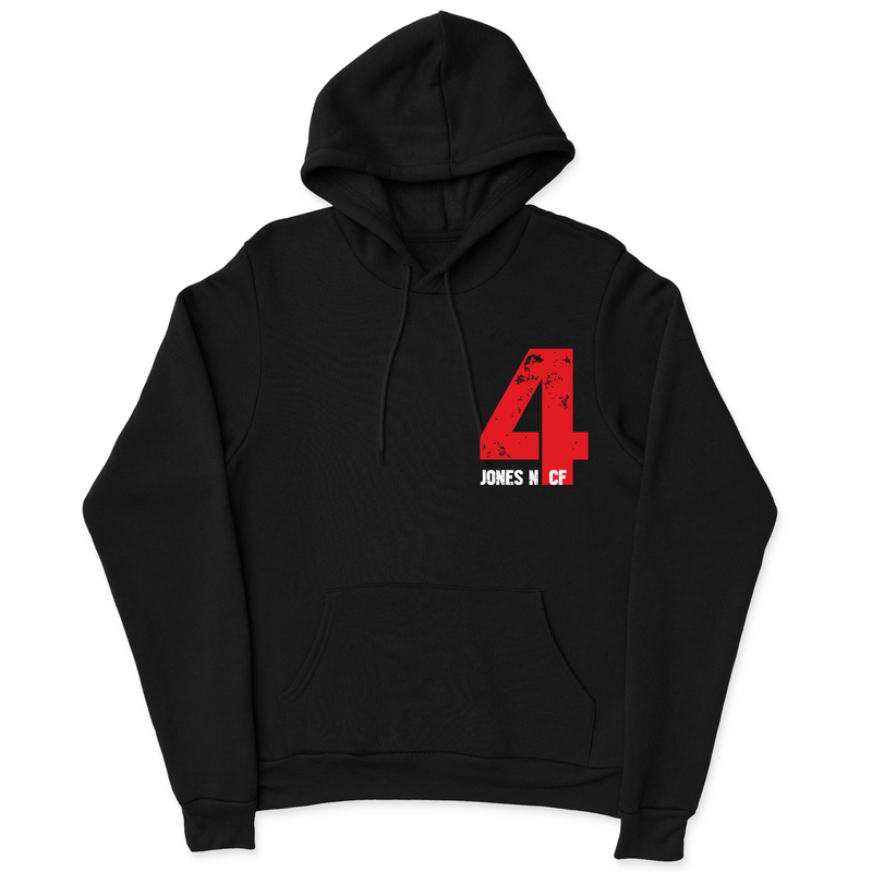 Mens 2X-Large BLACK Hooded T-Shirt