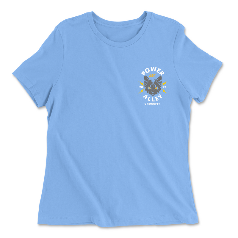 Power Alley CrossFit Power Alley Cat Pocket - Womens - Relaxed Jersey T-Shirt