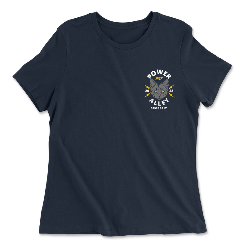 Power Alley CrossFit Power Alley Cat Pocket - Womens - Relaxed Jersey T-Shirt