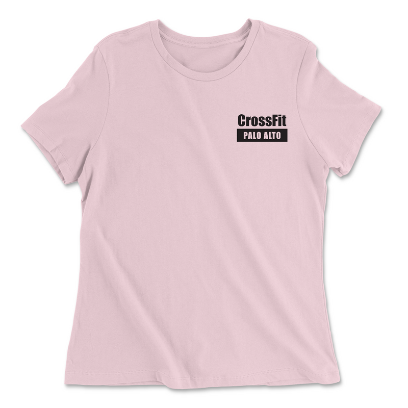 CrossFit Palo Alto Low Squats Womens - Relaxed Jersey T-Shirt