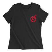 Womens 2X-Large BLACK Relaxed Jersey T-Shirt