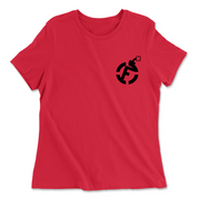 Womens 2X-Large RED Relaxed Jersey T-Shirt