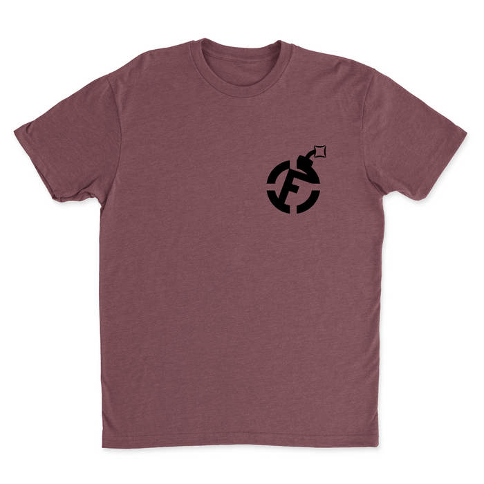 Mens 2X-Large HEATHER_MAROON T-Shirt