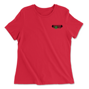 Womens 2X-Large RED Relaxed Jersey T-Shirt
