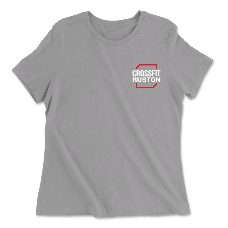 CrossFit Ruston Standard (White) Womens - Relaxed Jersey T-Shirt