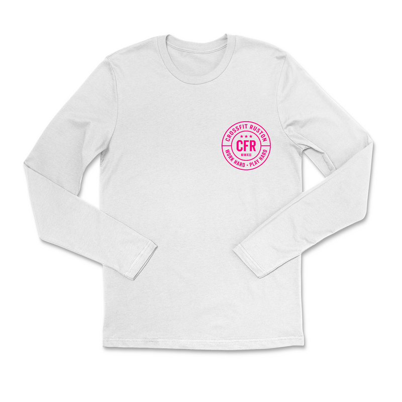 CrossFit Ruston Work Hard (Pink) Mens - Long Sleeve