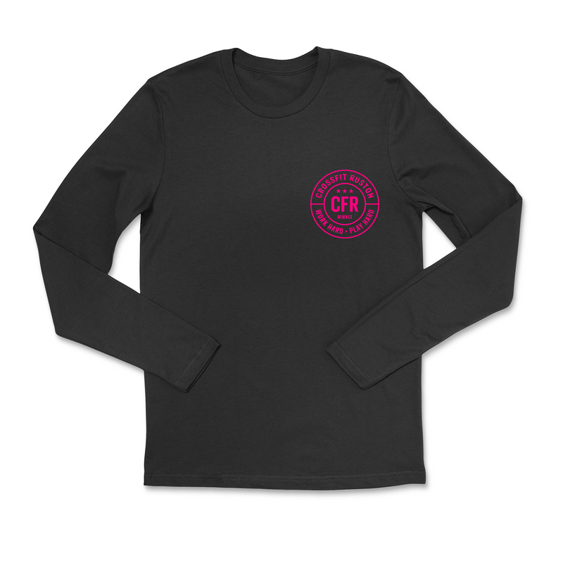 CrossFit Ruston Work Hard (Pink) Mens - Long Sleeve