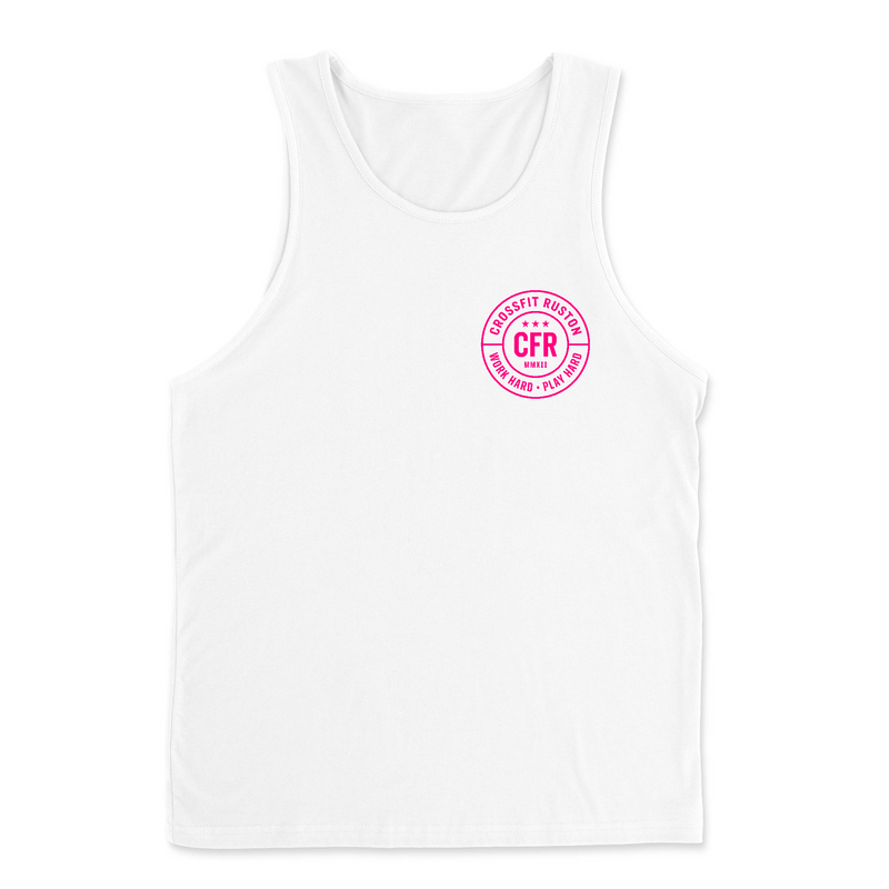 CrossFit Ruston Work Hard (Pink) Mens - Tank Top
