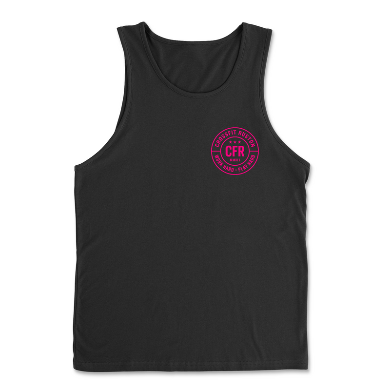 CrossFit Ruston Work Hard (Pink) Mens - Tank Top