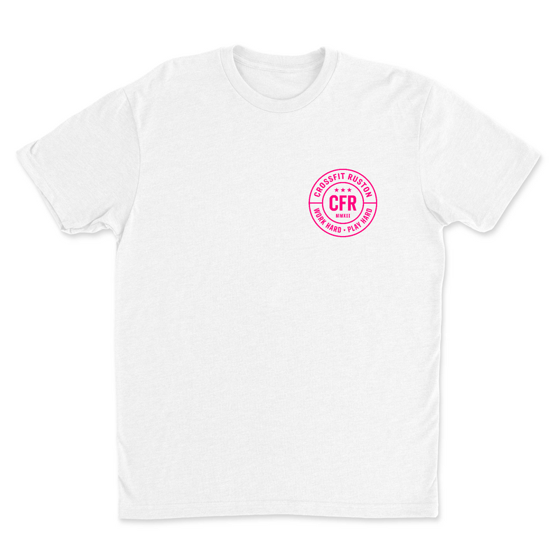 CrossFit Ruston Work Hard (Pink) Mens - T-Shirt