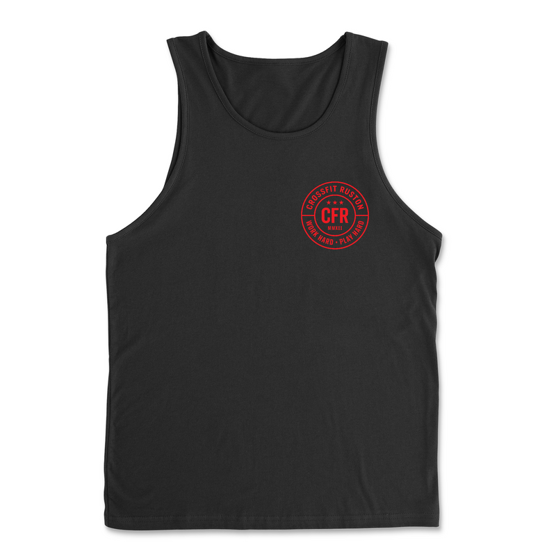 CrossFit Ruston Work Hard (Red) Mens - Tank Top