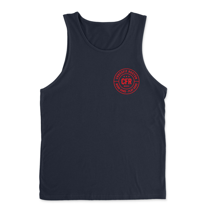 CrossFit Ruston Work Hard (Red) Mens - Tank Top