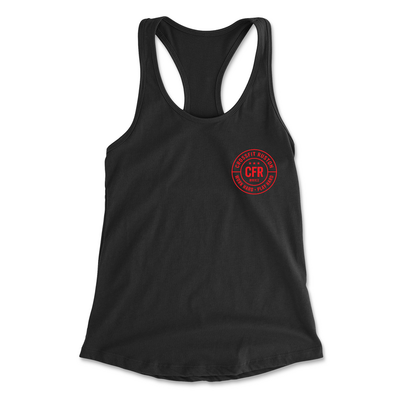 CrossFit Ruston Work Hard (Red) Womens - Tank Top