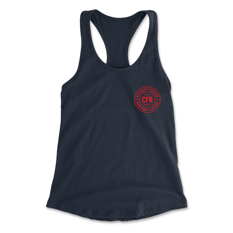 CrossFit Ruston Work Hard (Red) Womens - Tank Top