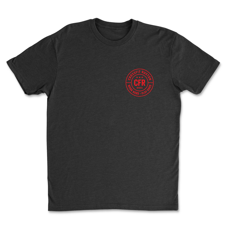 CrossFit Ruston Work Hard (Red) Mens - T-Shirt