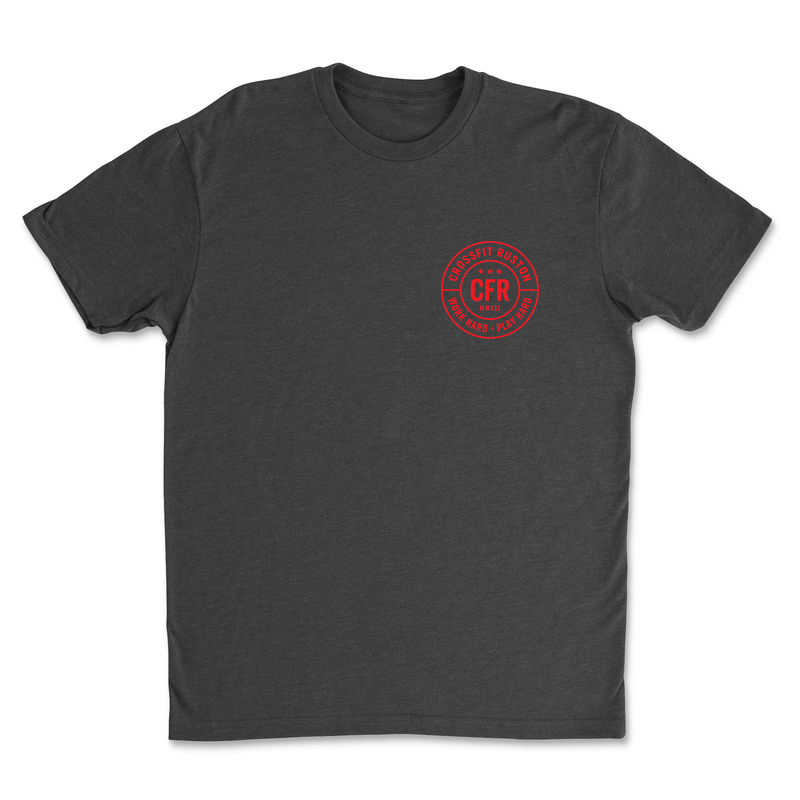 CrossFit Ruston Work Hard (Red) Mens - T-Shirt