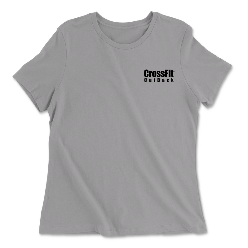 CrossFit CutBack Pocket Black Womens - Relaxed Jersey T-Shirt