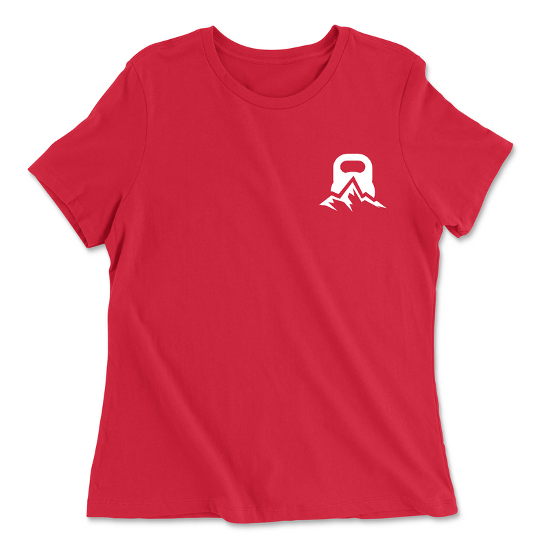 Womens 2X-Large RED Relaxed Jersey T-Shirt