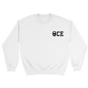 Mens 2X-Large WHITE Midweight Sweatshirt