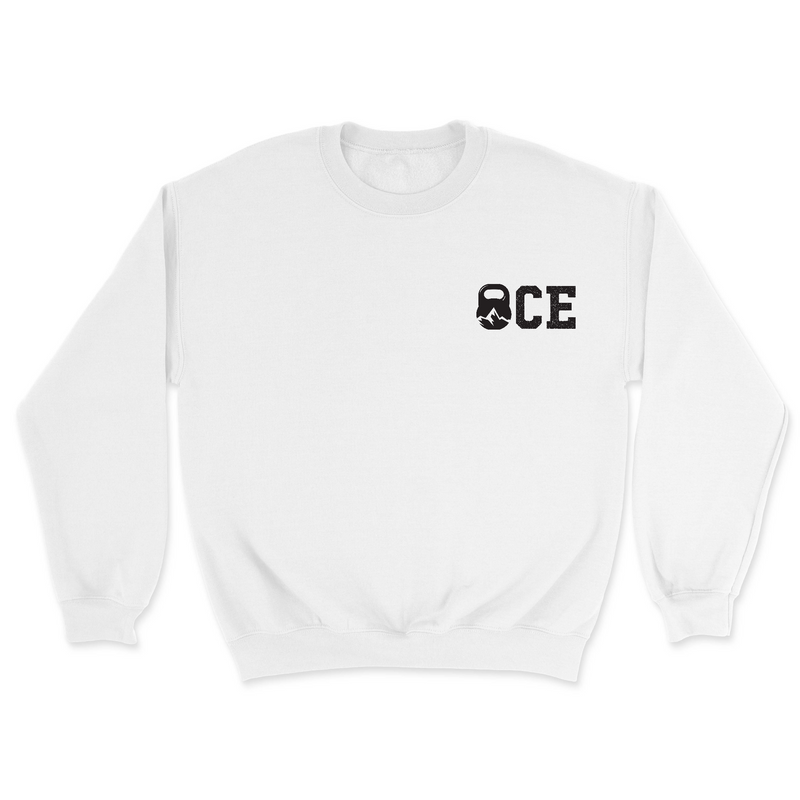 Mens 2X-Large WHITE Midweight Sweatshirt