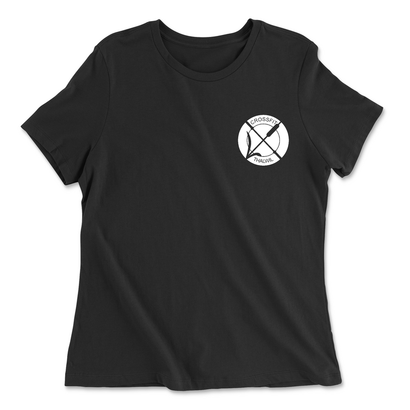 CrossFit Thalwil Pocket (White) Womens - Relaxed Jersey T-Shirt