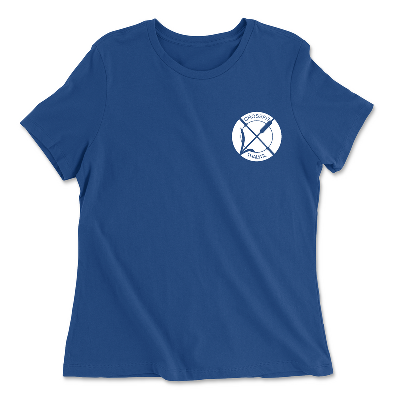 CrossFit Thalwil Pocket (White) Womens - Relaxed Jersey T-Shirt