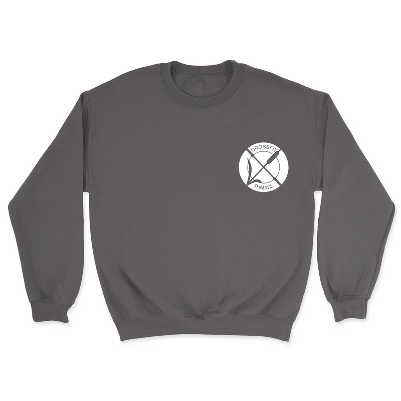 CrossFit Thalwil Pocket (White) Mens - Midweight Sweatshirt