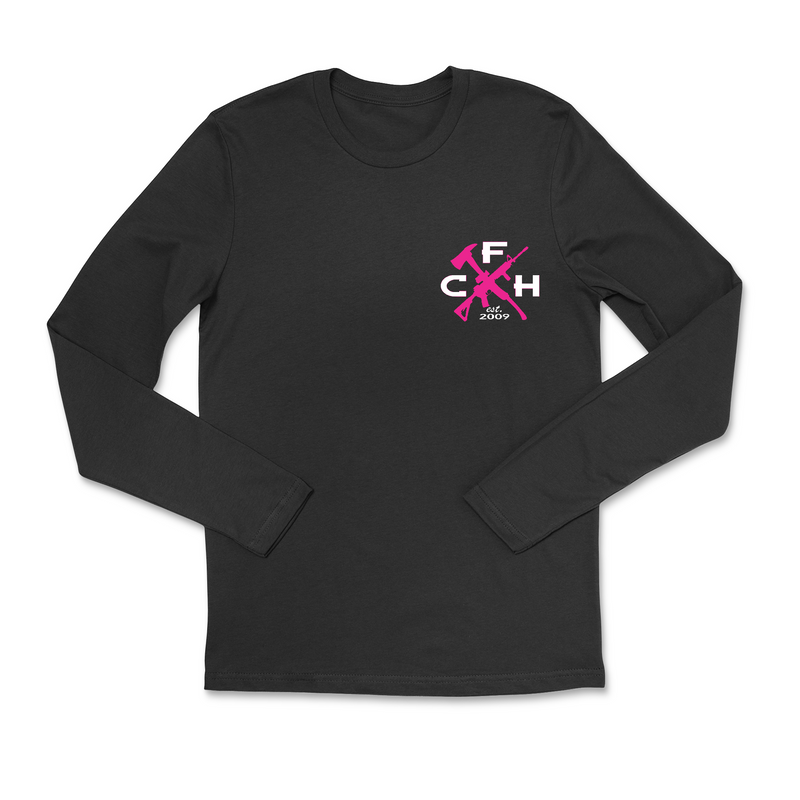CrossFit Hanford Pocket Pink Mens - Long Sleeve