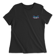 Womens 2X-Large BLACK Relaxed Jersey T-Shirt