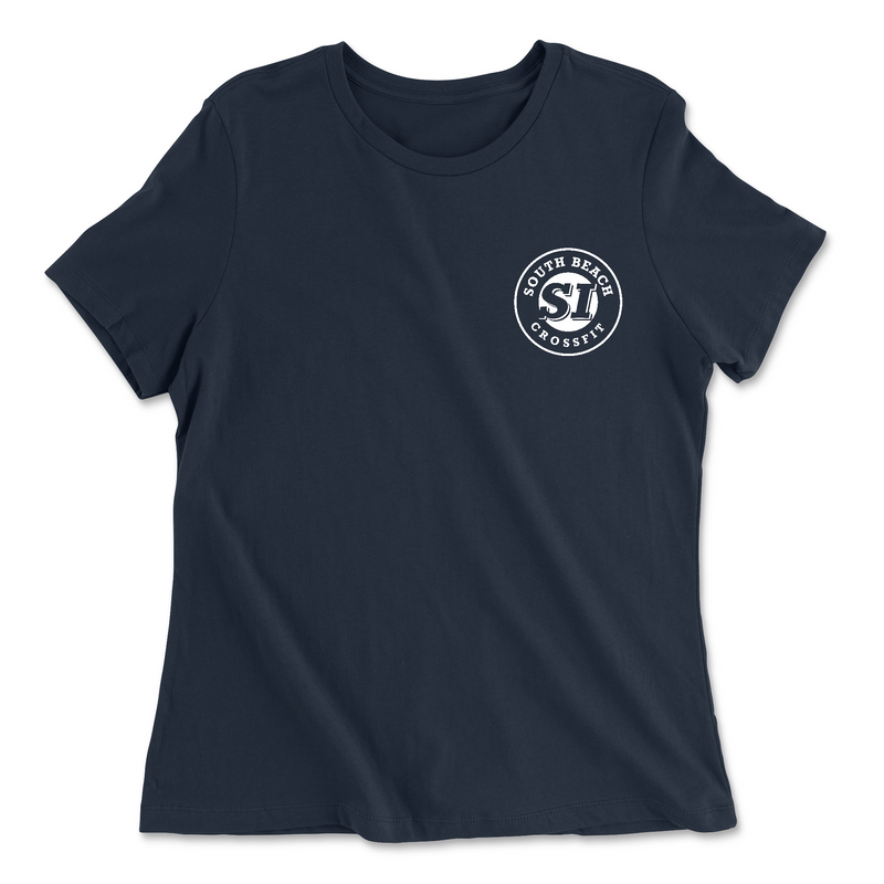 South Beach CrossFit SI Standard (White) Womens - Relaxed Jersey T-Shirt