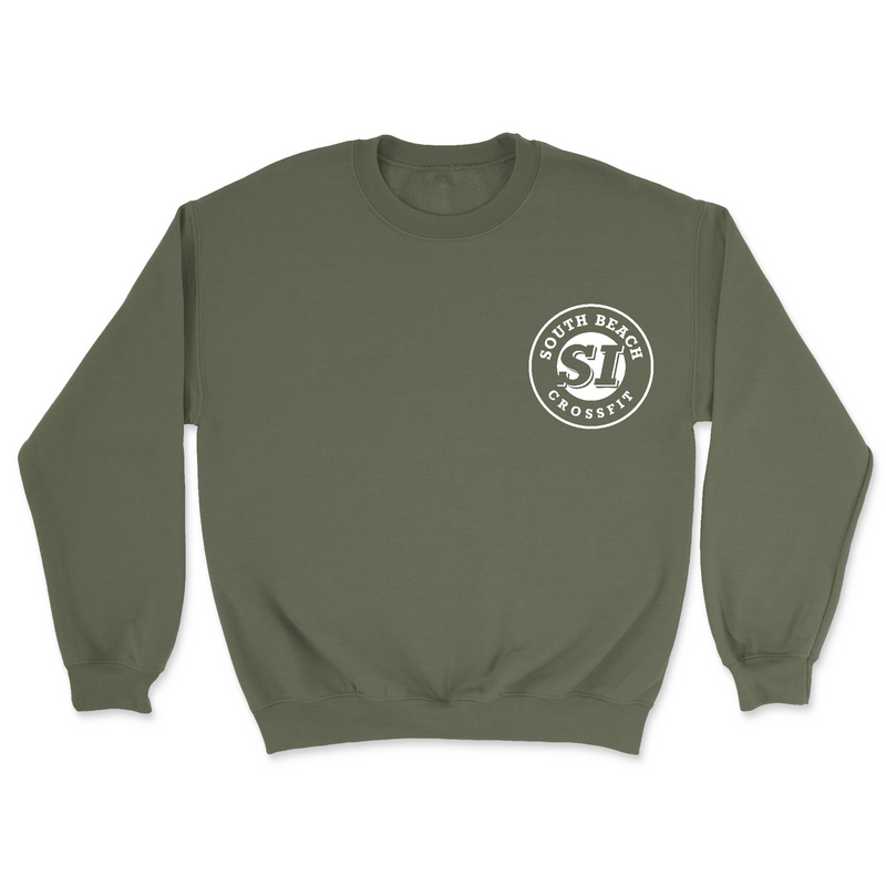 South Beach CrossFit SI Standard (White) Mens - Midweight Sweatshirt