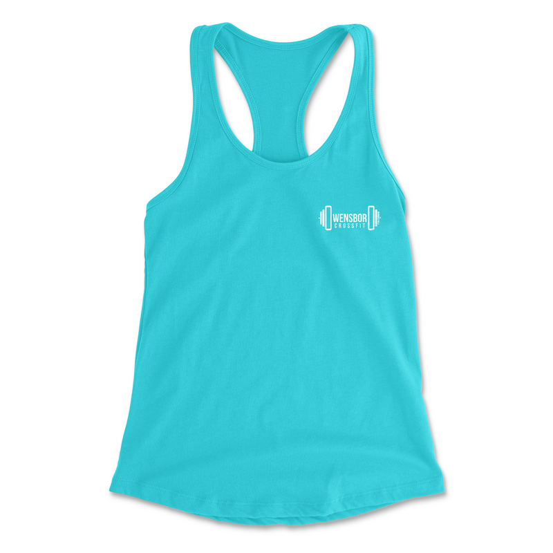 Owensboro CrossFit Pocket (White) Womens - Tank Top