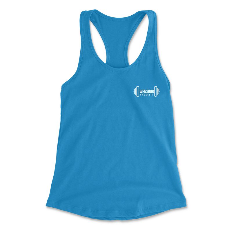 Owensboro CrossFit Pocket (White) Womens - Tank Top