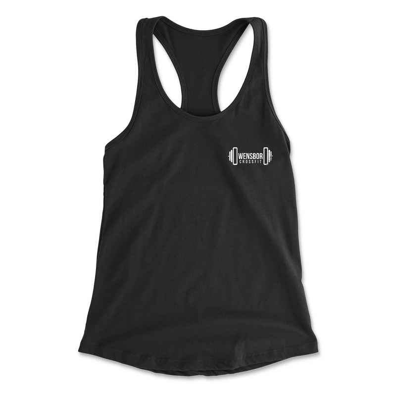 Owensboro CrossFit Pocket (White) Womens - Tank Top