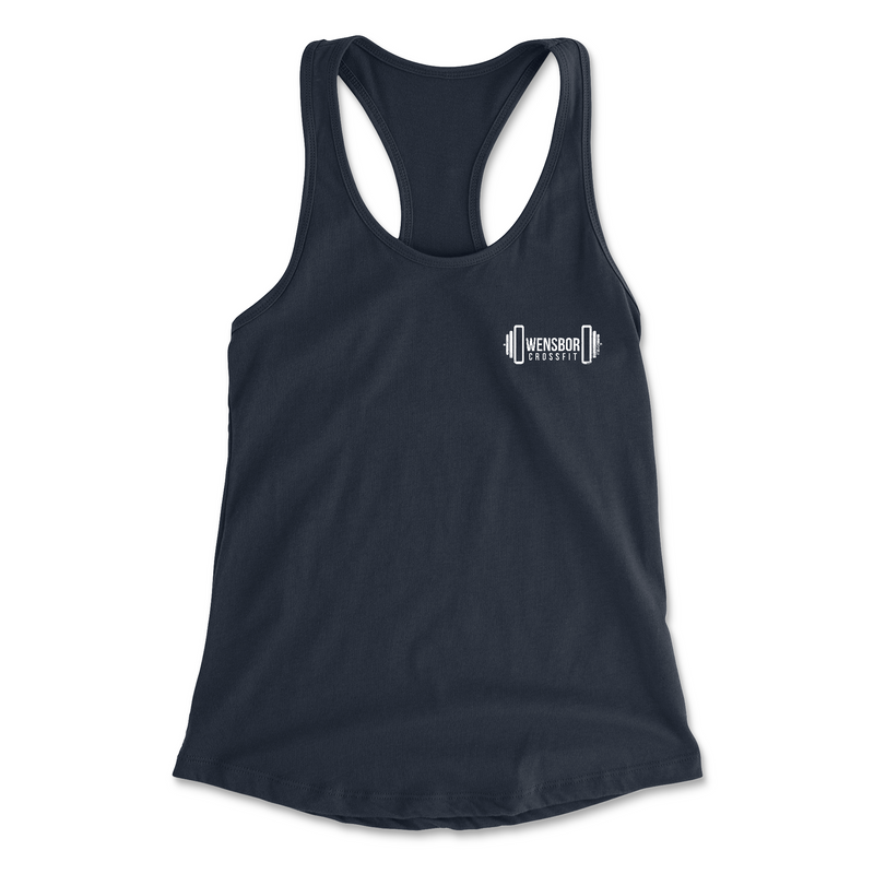 Owensboro CrossFit Pocket (White) Womens - Tank Top