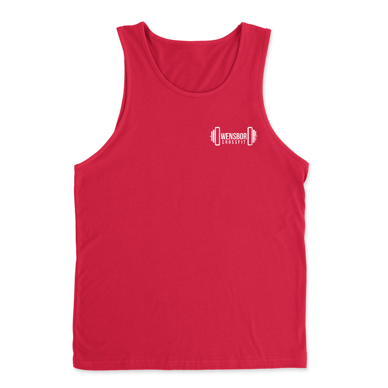 Owensboro CrossFit Pocket (White) Mens - Tank Top