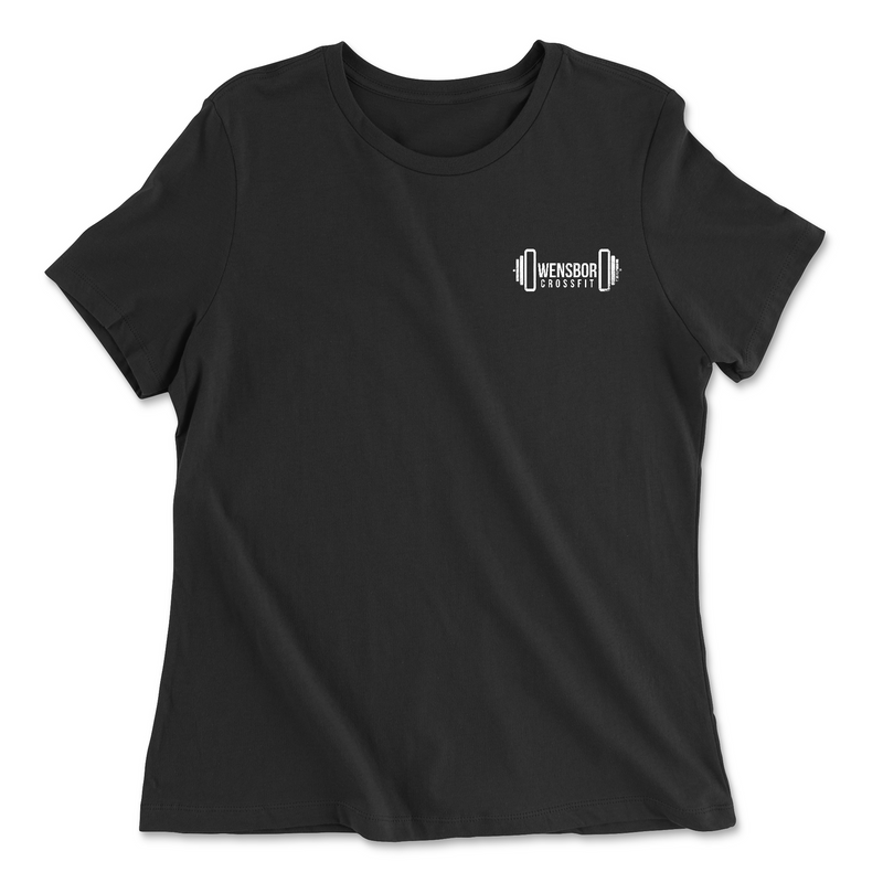 Owensboro CrossFit Pocket (White) Womens - Relaxed Jersey T-Shirt