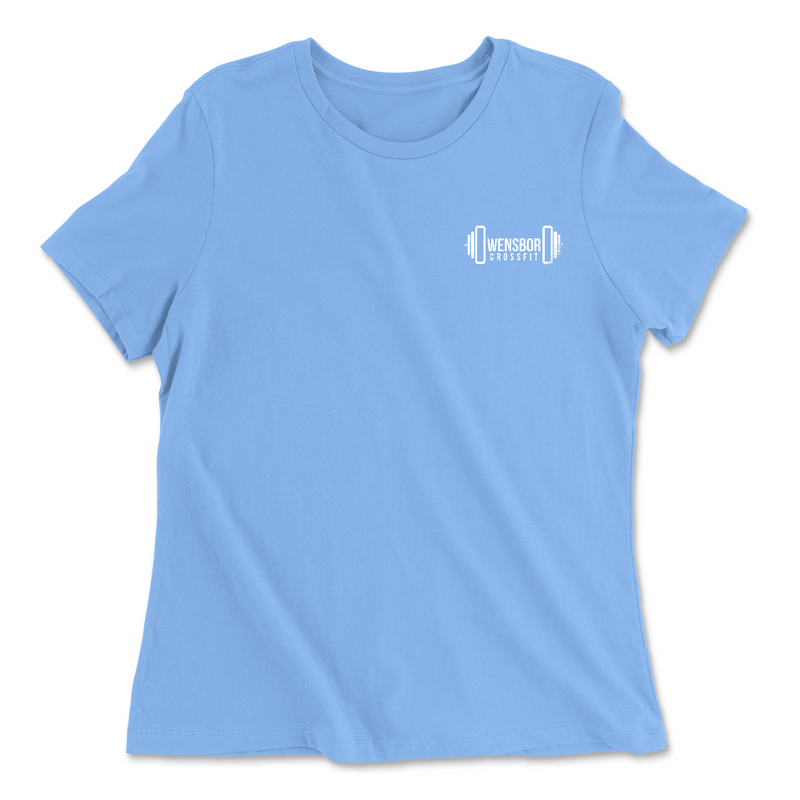 Owensboro CrossFit Pocket (White) Womens - Relaxed Jersey T-Shirt
