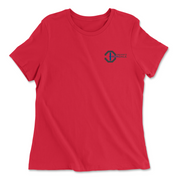Womens 2X-Large RED Relaxed Jersey T-Shirt