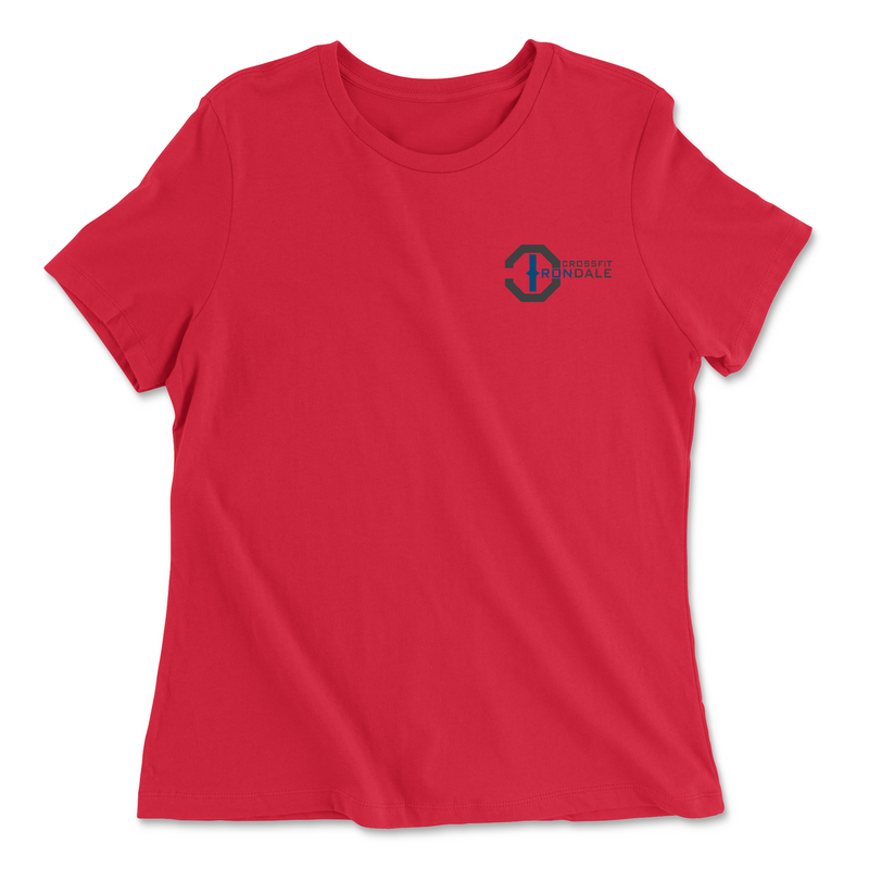 Womens 2X-Large RED Relaxed Jersey T-Shirt