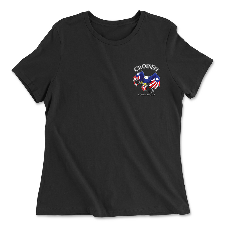 Womens 2X-Large BLACK Relaxed Jersey T-Shirt