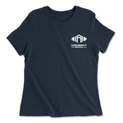 Womens 2X-Large NAVY Relaxed Jersey T-Shirt