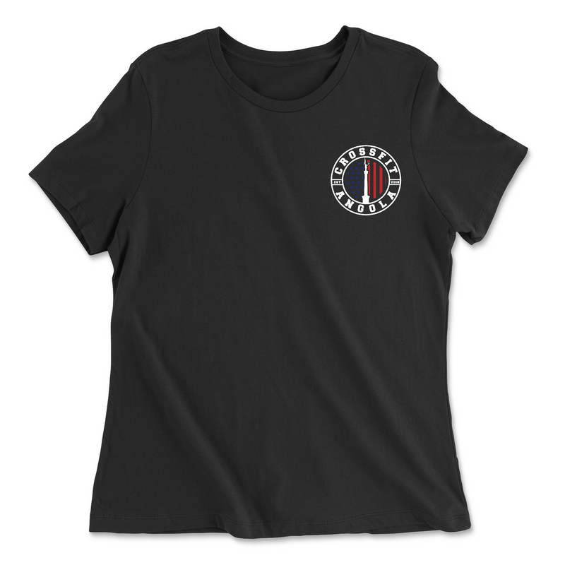 Womens 2X-Large BLACK Relaxed Jersey T-Shirt