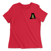 Womens 2X-Large RED Relaxed Jersey T-Shirt
