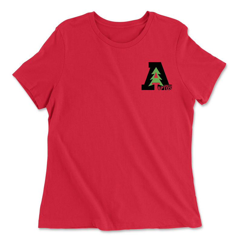 Womens 2X-Large RED Relaxed Jersey T-Shirt