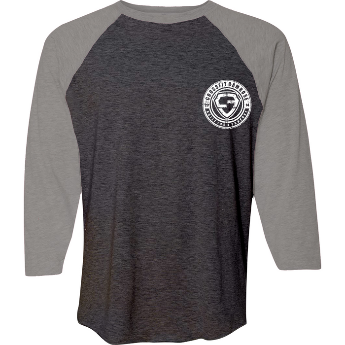 Mens 2X-Large VINTAGESMOKE_GRANITE_HEATHER 3/4 Sleeve