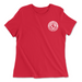 Womens 2X-Large RED Relaxed Jersey T-Shirt