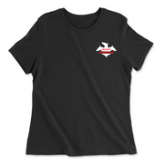 Womens 2X-Large BLACK Relaxed Jersey T-Shirt